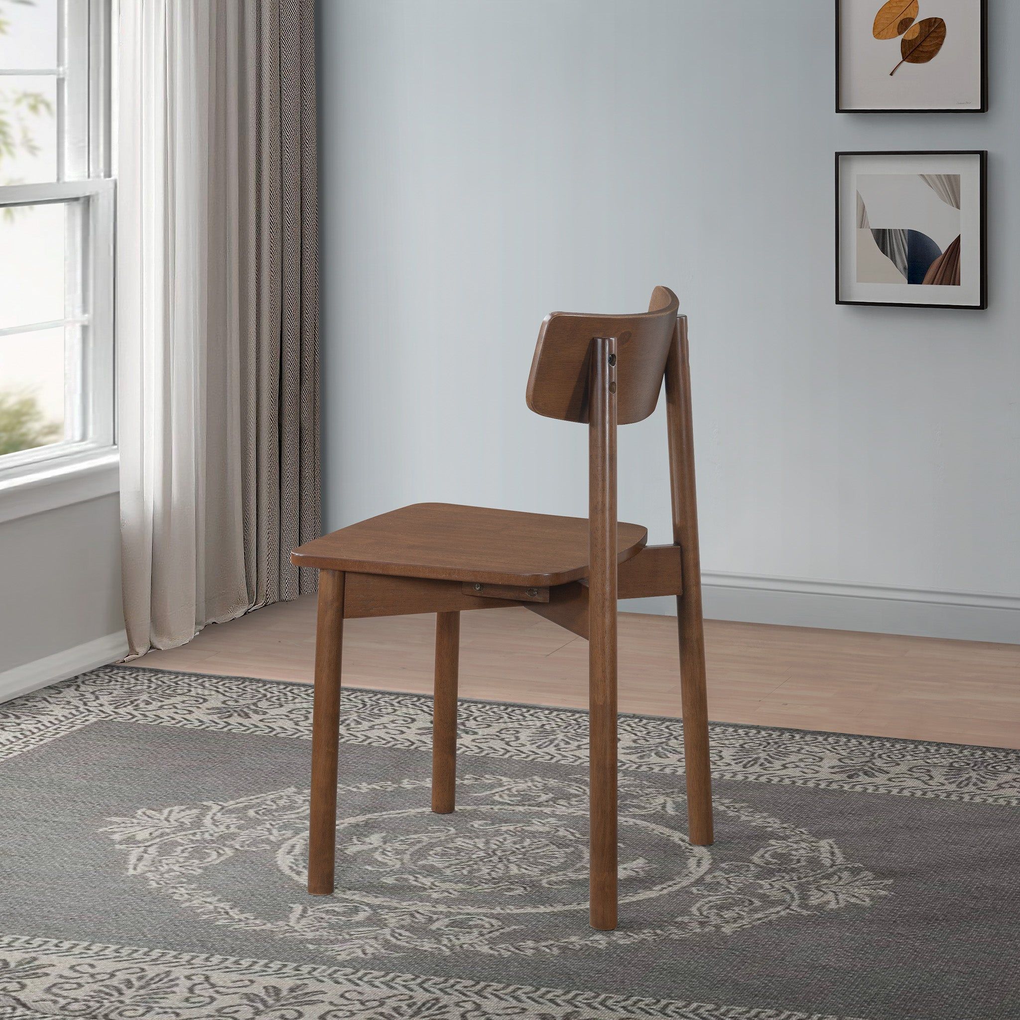 Dining Chair (Set of 2) - Rich Walnut by HouseOfZazla