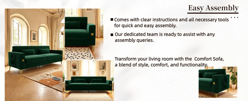 FX-P18-RG2(SOFA) Luxury Emerald by HouseOfZazla