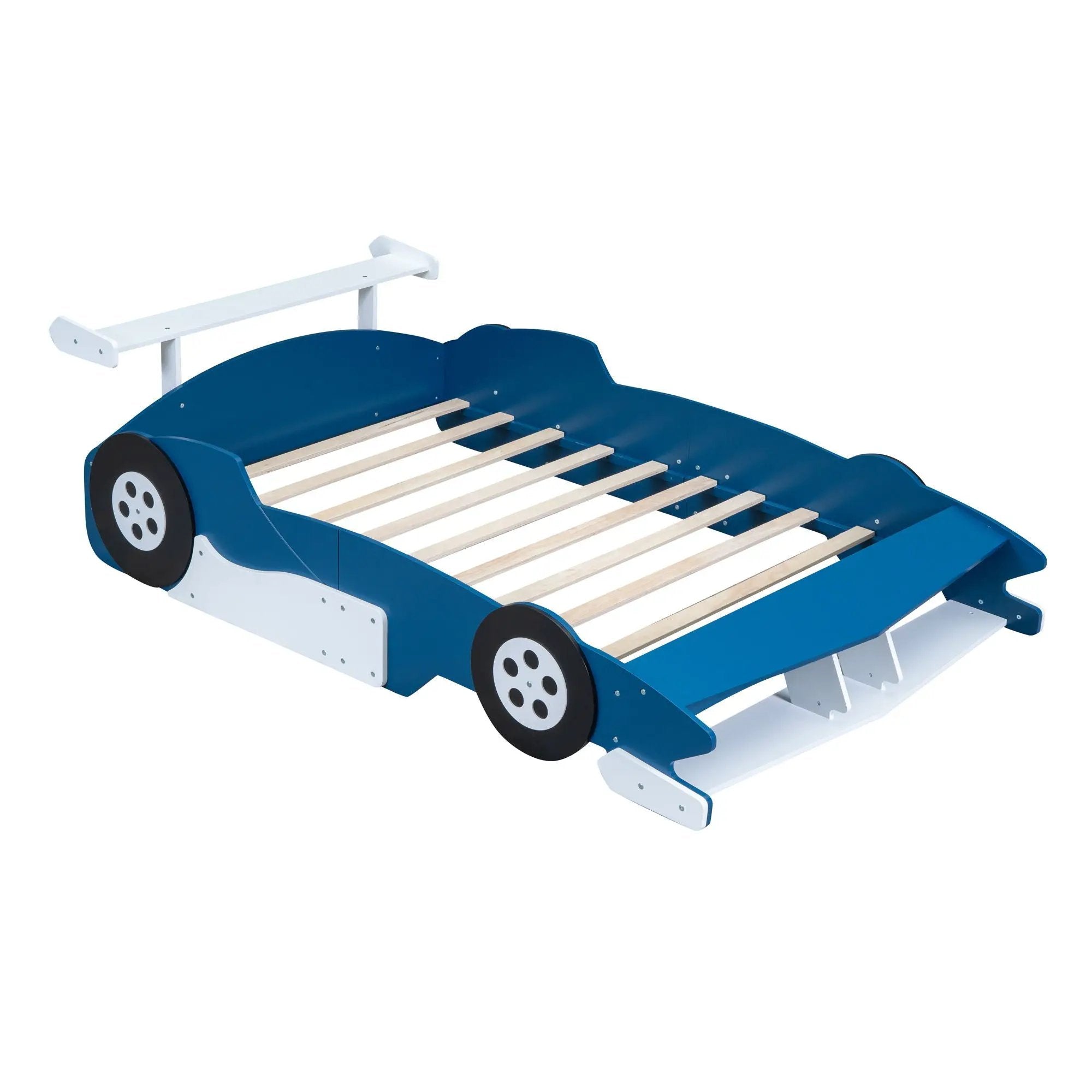 Race Car-Shaped Platform Bed With Wheels by Unique Piece Furniture