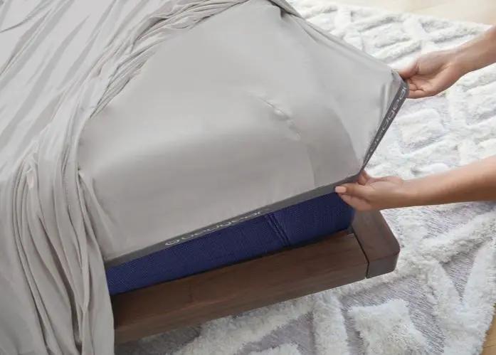 BedGear Vertex Sheet Set, Light Grey, Split King / Split Cal King by HouseOfZazla