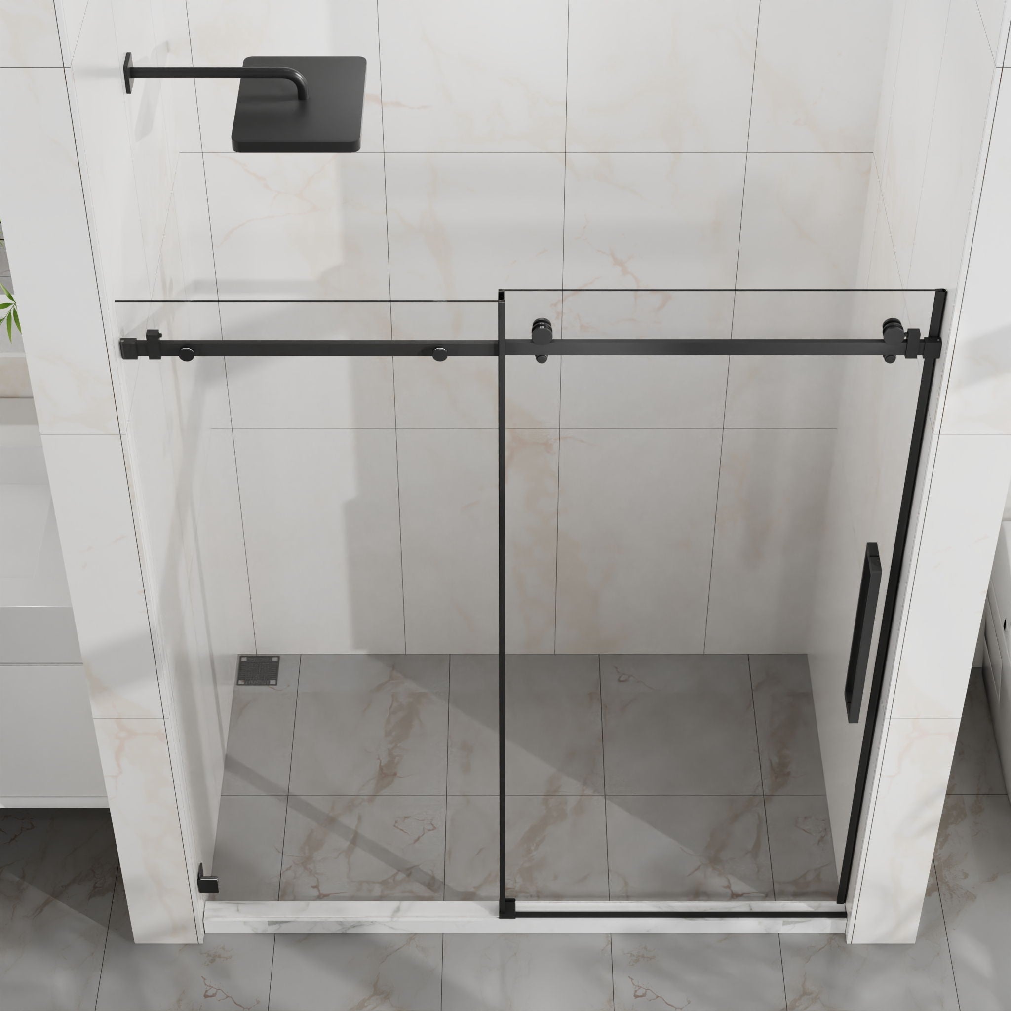 Frameless Tub Sliding Shower Door With Easy Clean Coating by HouseOfZazla