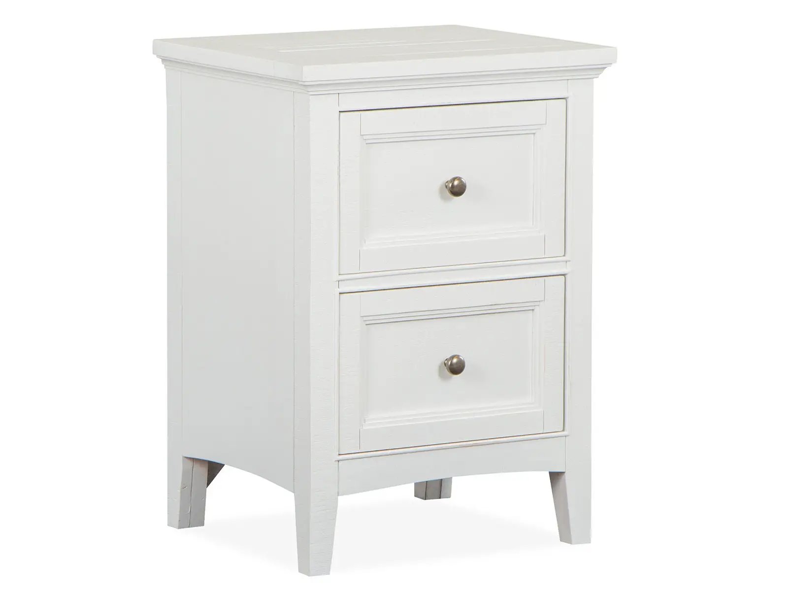 Heron Cove - Small Drawer Nightstand - Chalk White And Dovetail Gray by Unique Piece Furniture