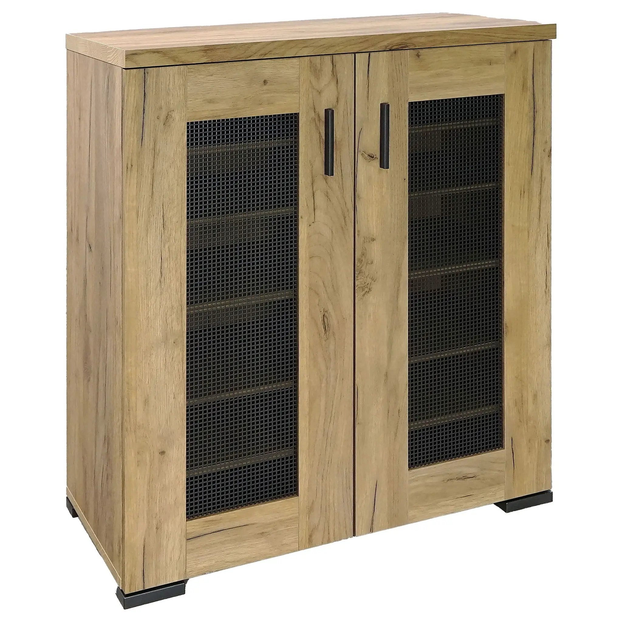 Bristol 6-shelf Engineered Wood Shoe Cabinet Golden Oak by Unique Piece Furniture