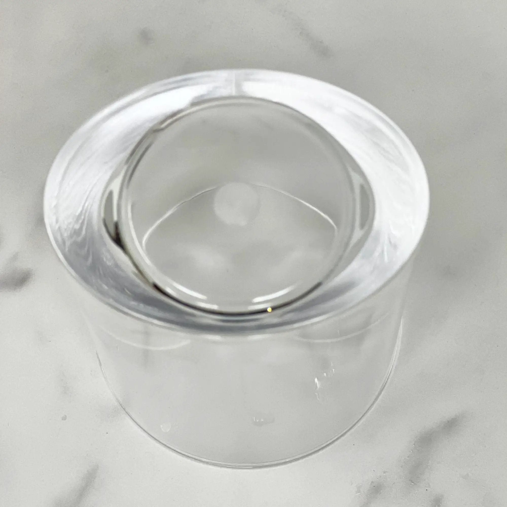Halo - Leading Ware Oval Acrylic Glasses (Set of 4) Dof, Bpa Free, 12Oz Plastic Drinkware - Clear by HouseOfZazla