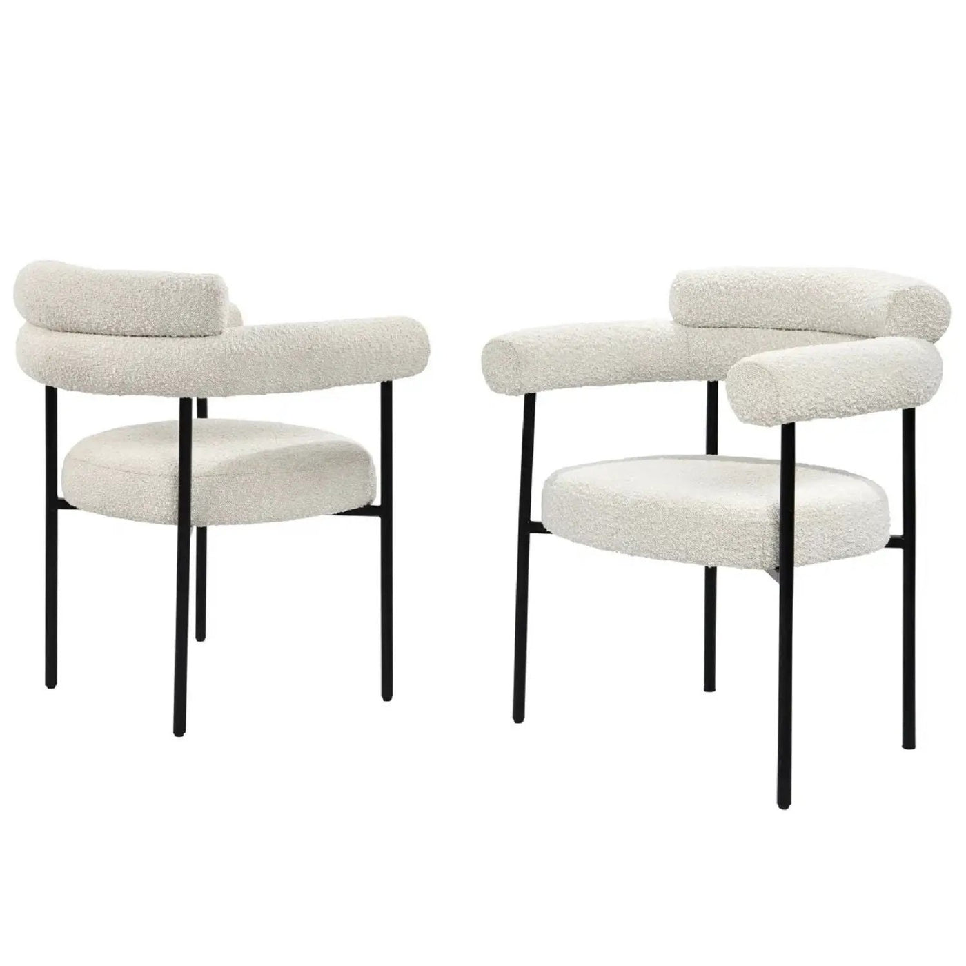 Upholstered Accent Dining Chairs With Armrests (Set of 2) by Unique Piece Furniture