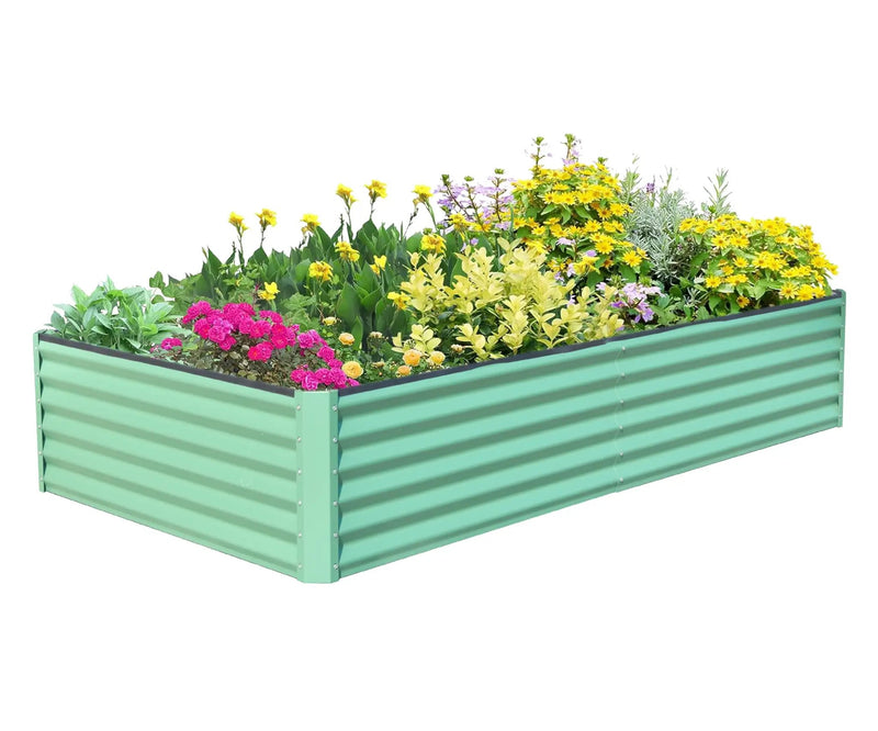 6x3x1.5ft Galvanized Raised Garden Bed by HouseOfZazla