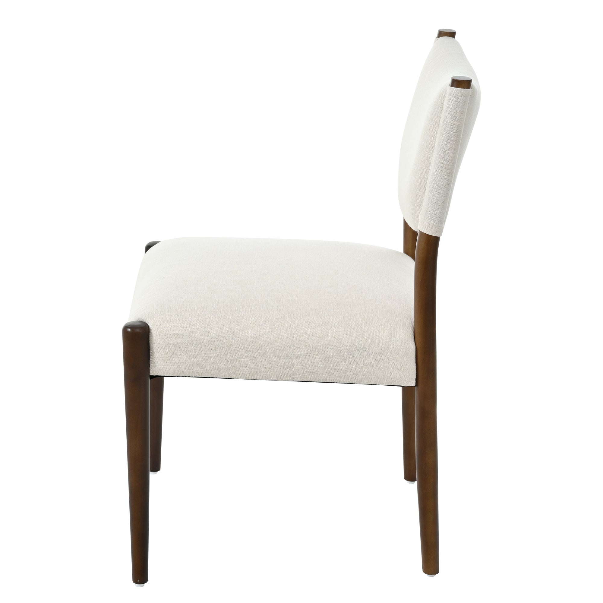 Modern Dining Chair with Thick Seat Cushion and Solid Wood Legs, Set of 2 by HouseOfZazla