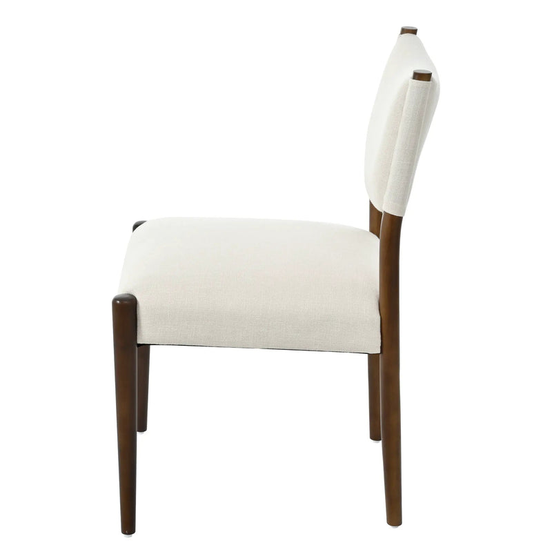 Modern Dining Chair with Thick Seat Cushion and Solid Wood Legs, Set of 2 by HouseOfZazla