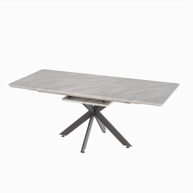 Modern Extendable Dining Table Set For 6 - 8 - Black / Gray by Unique Piece Furniture
