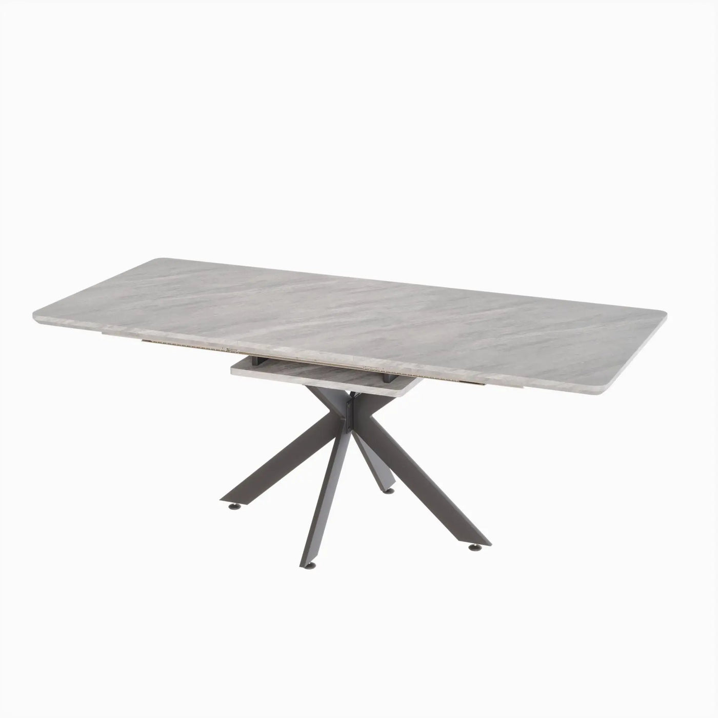 Modern Extendable Dining Table Set With Soft Padded Armless Chairs by Unique Piece Furniture