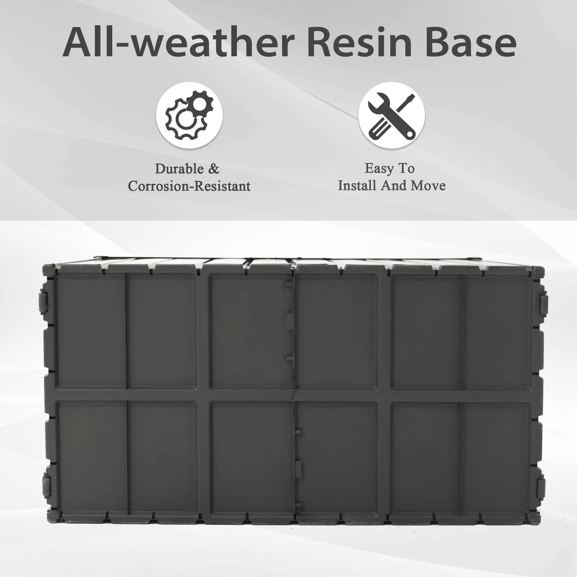 150 Gallon Outdoor Storage Deck Box - Waterproof and Lockable by HouseOfZazla