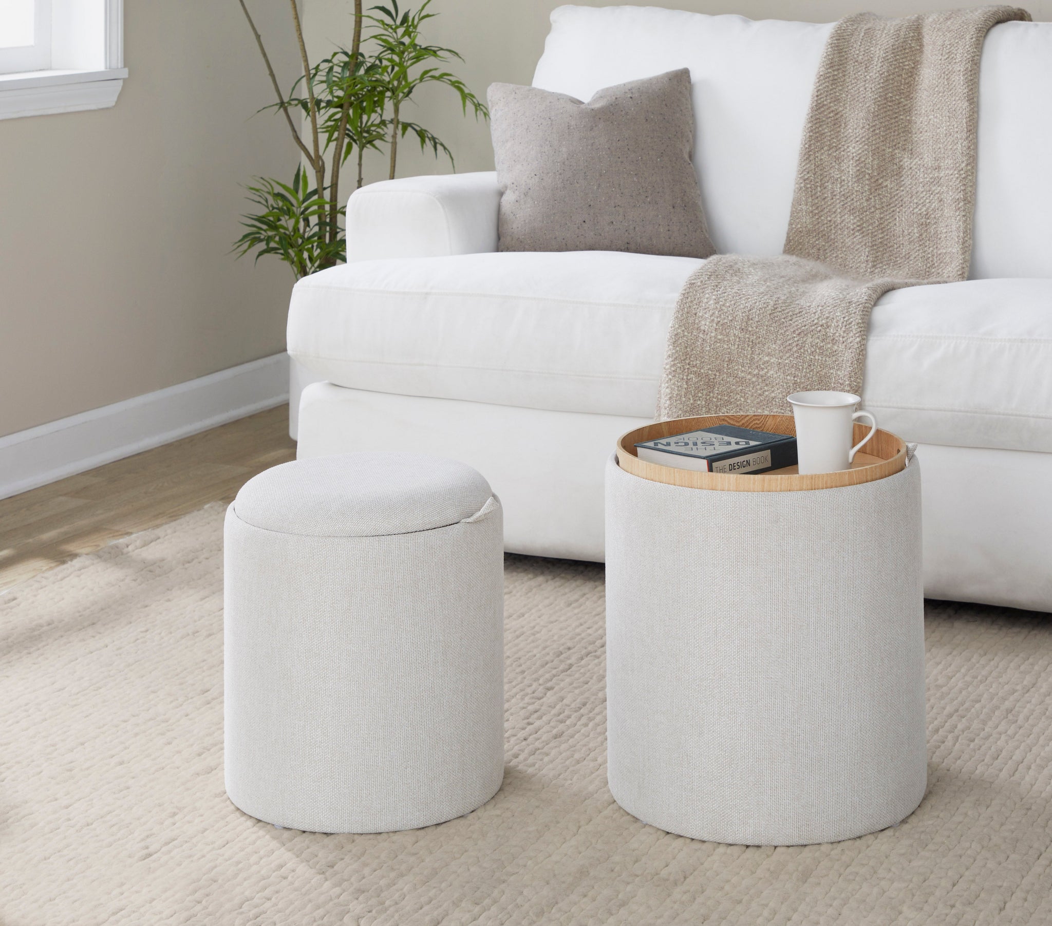 Contemporary Nesting Ottoman Set in by HouseOfZazla