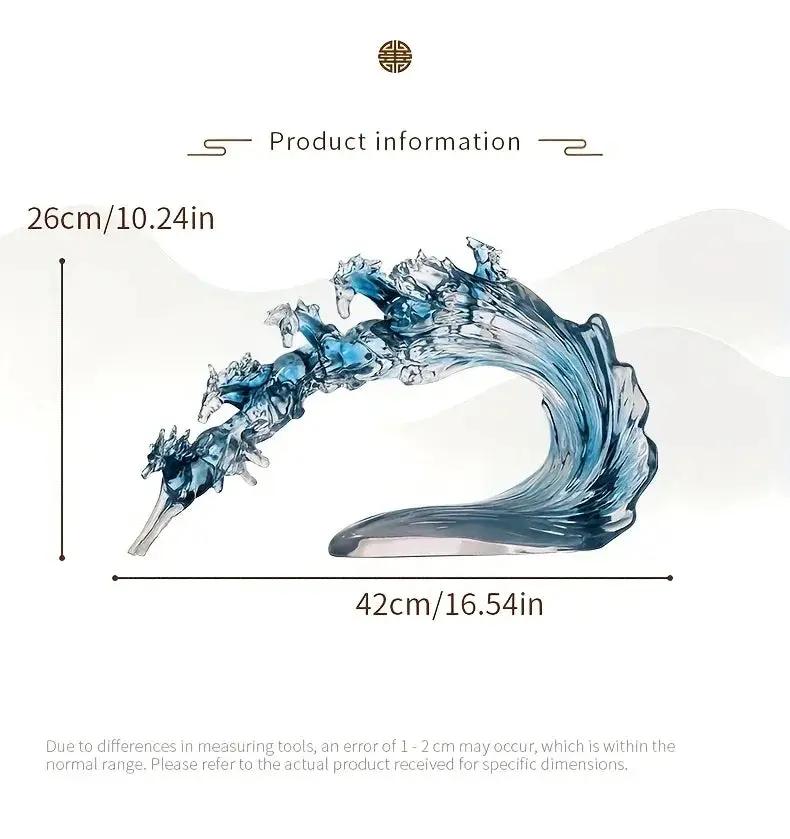 Feng Shui Horse - Dynamic Transparent Art Piece by House Of Avana
