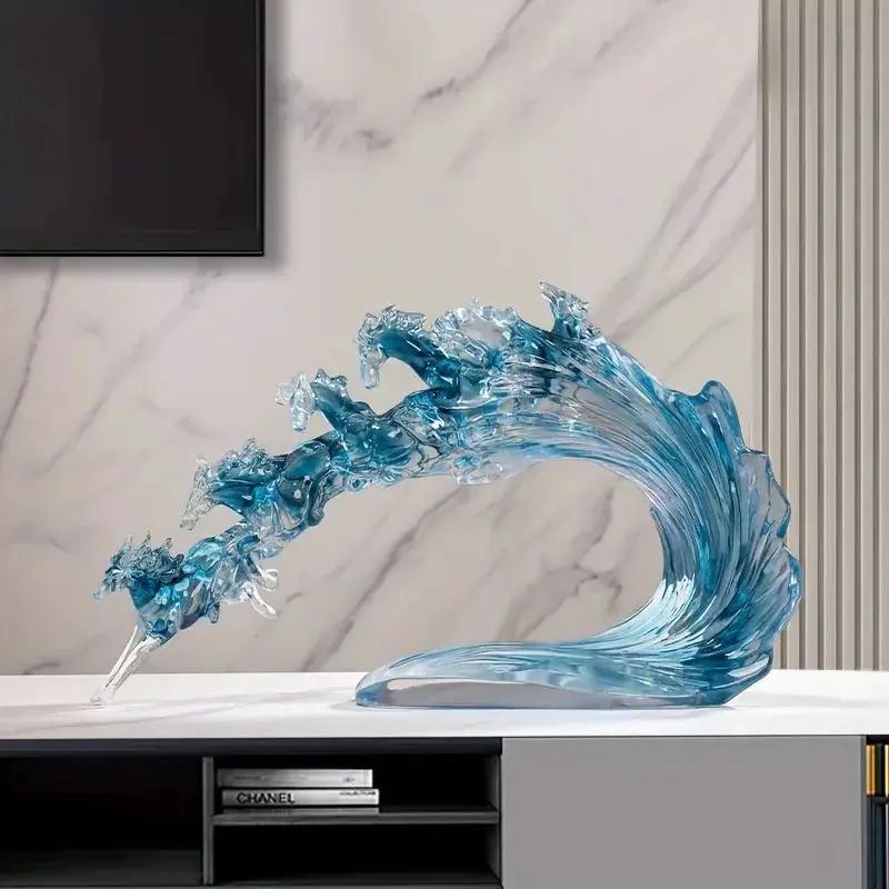 Feng Shui Horse - Dynamic Transparent Art Piece by House Of Avana