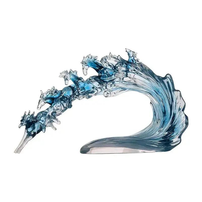 Feng Shui Horse - Dynamic Transparent Art Piece by House Of Avana