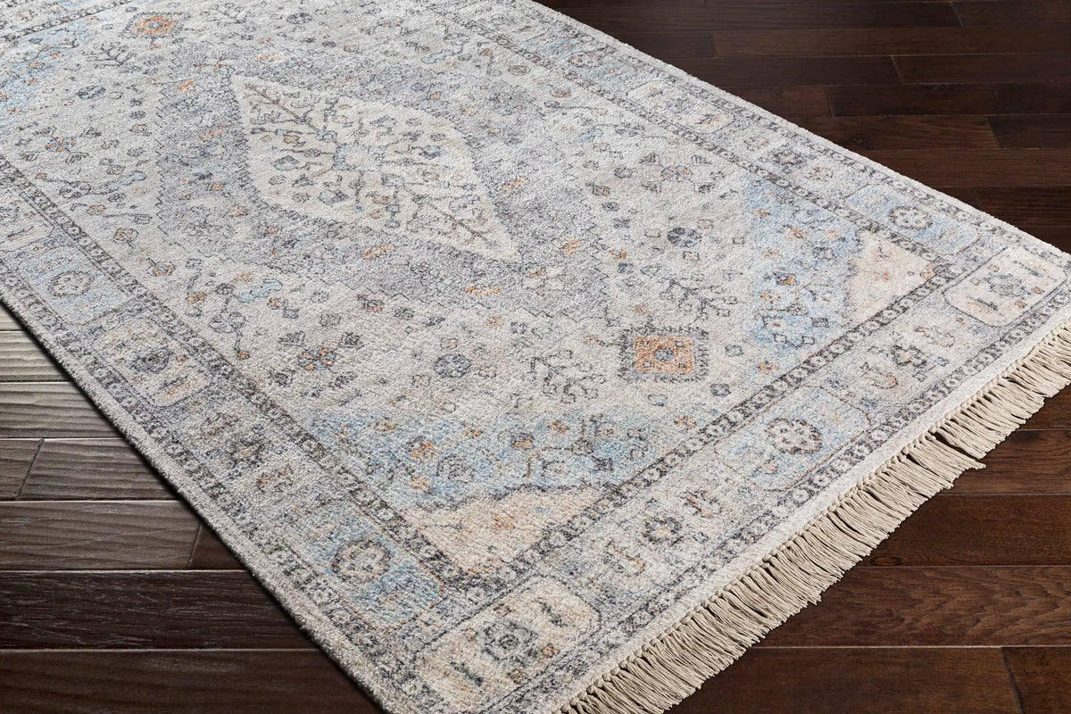 Fernhurst Distressed Beige Viscose&Cotton Rug - Clearance, photo 4 of 4