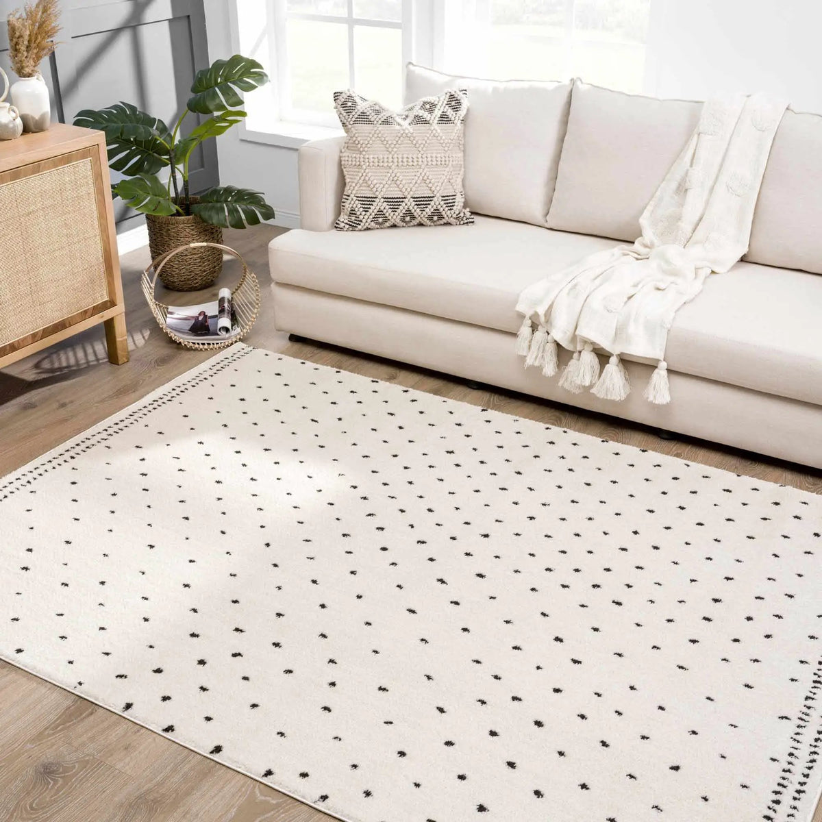 Julie Area Rug, installed in a room