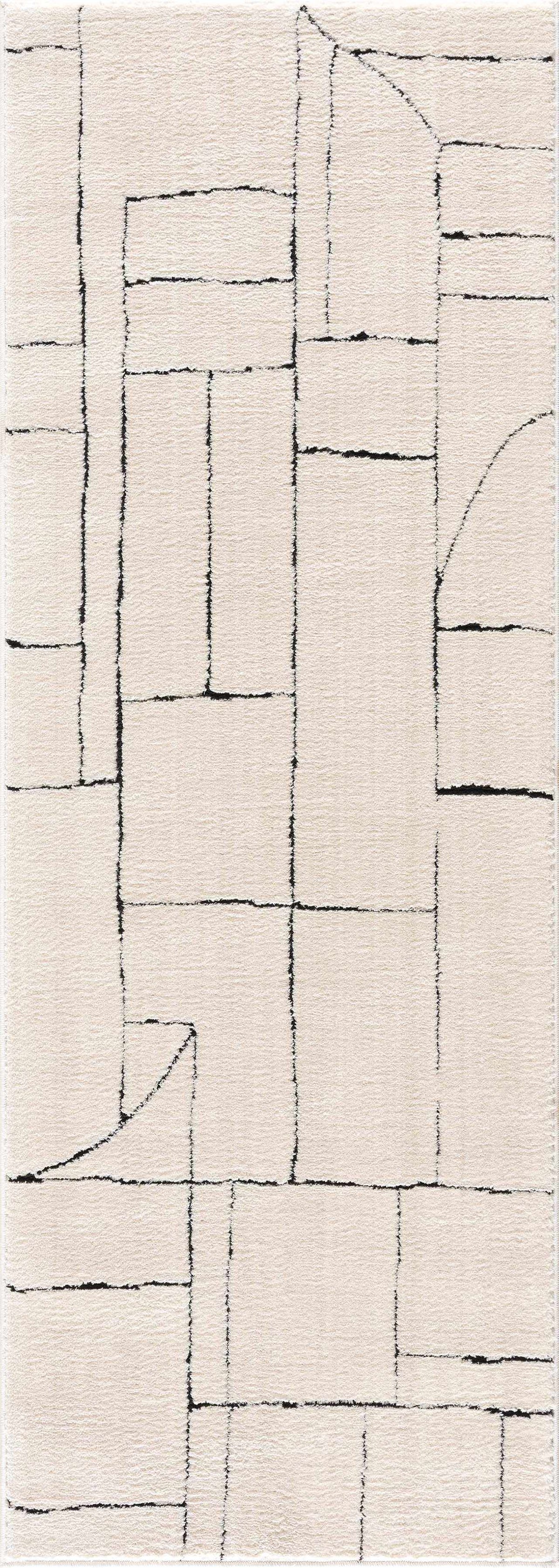 Keats Black & White Area Rug, photo 11 of 22