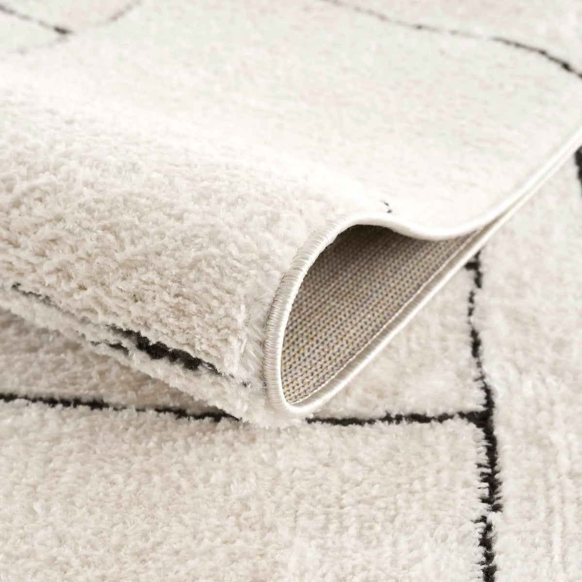 Keats Black & White Area Rug, photo 4 of 22
