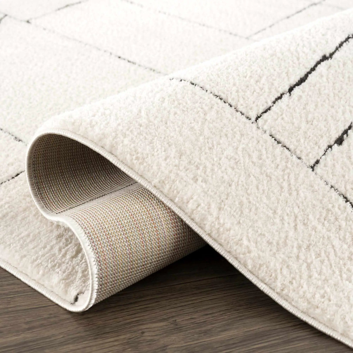 Keats Black & White Area Rug, photo 6 of 22
