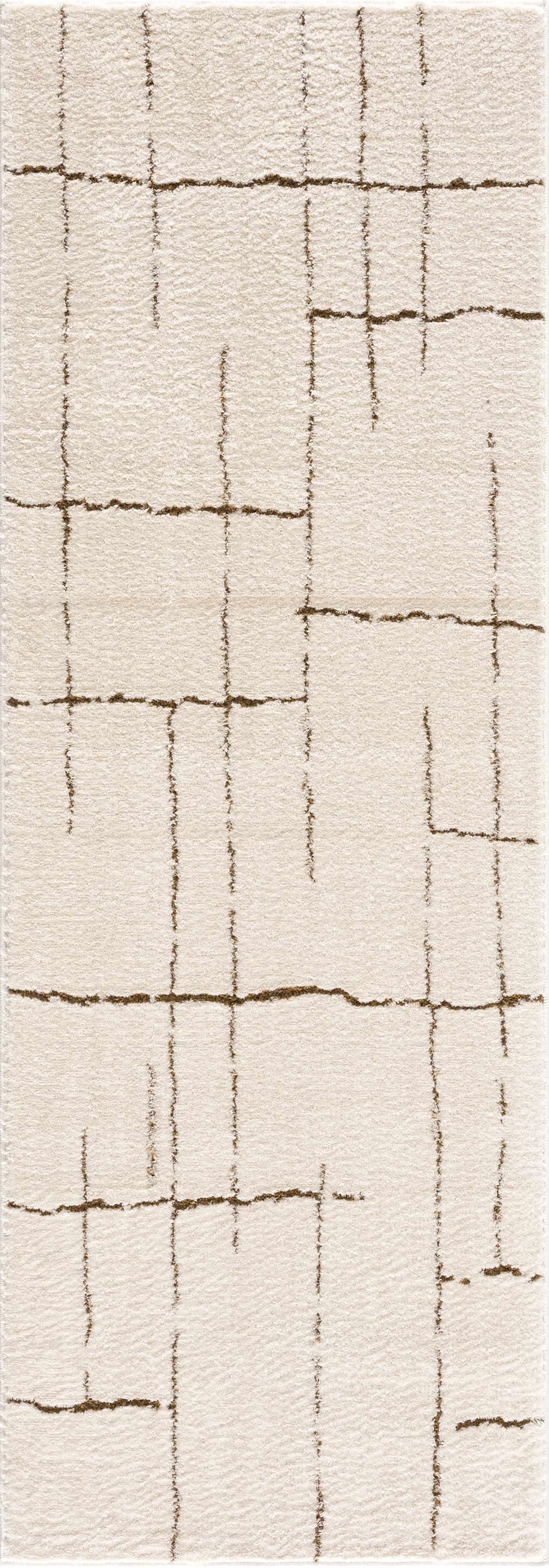 Koume Ivory & Brown Area Rug by Boutique Rugs