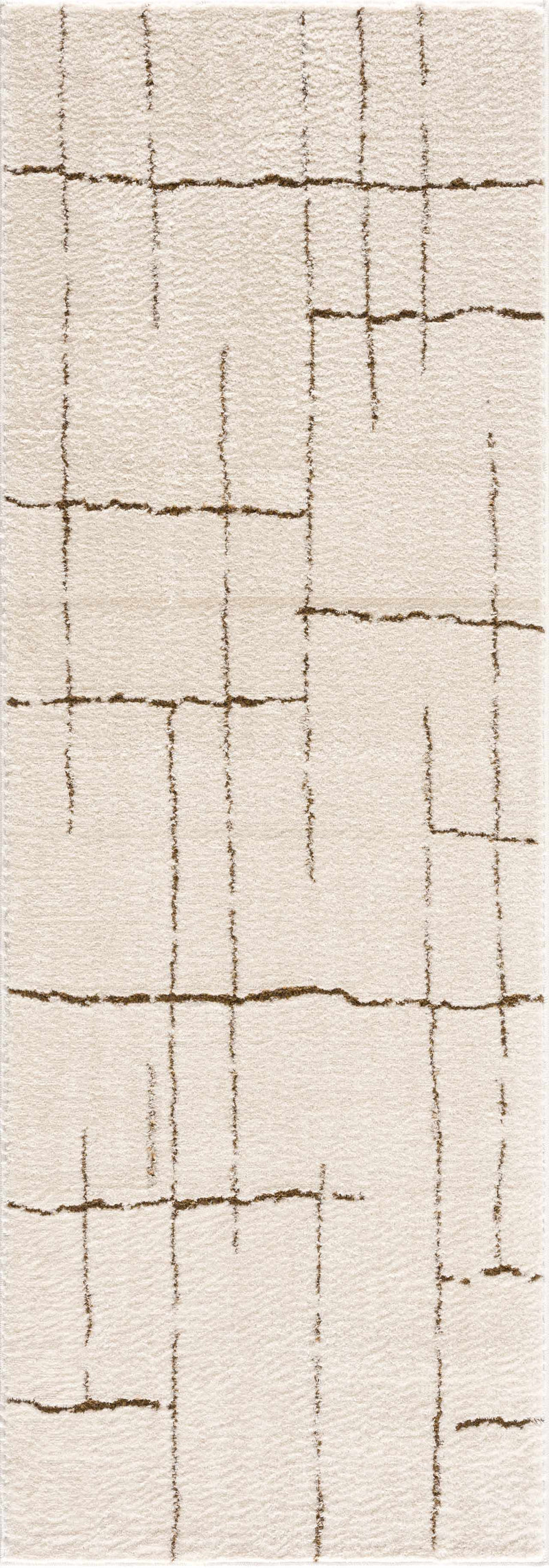 Koume Ivory & Brown Area Rug by Boutique Rugs