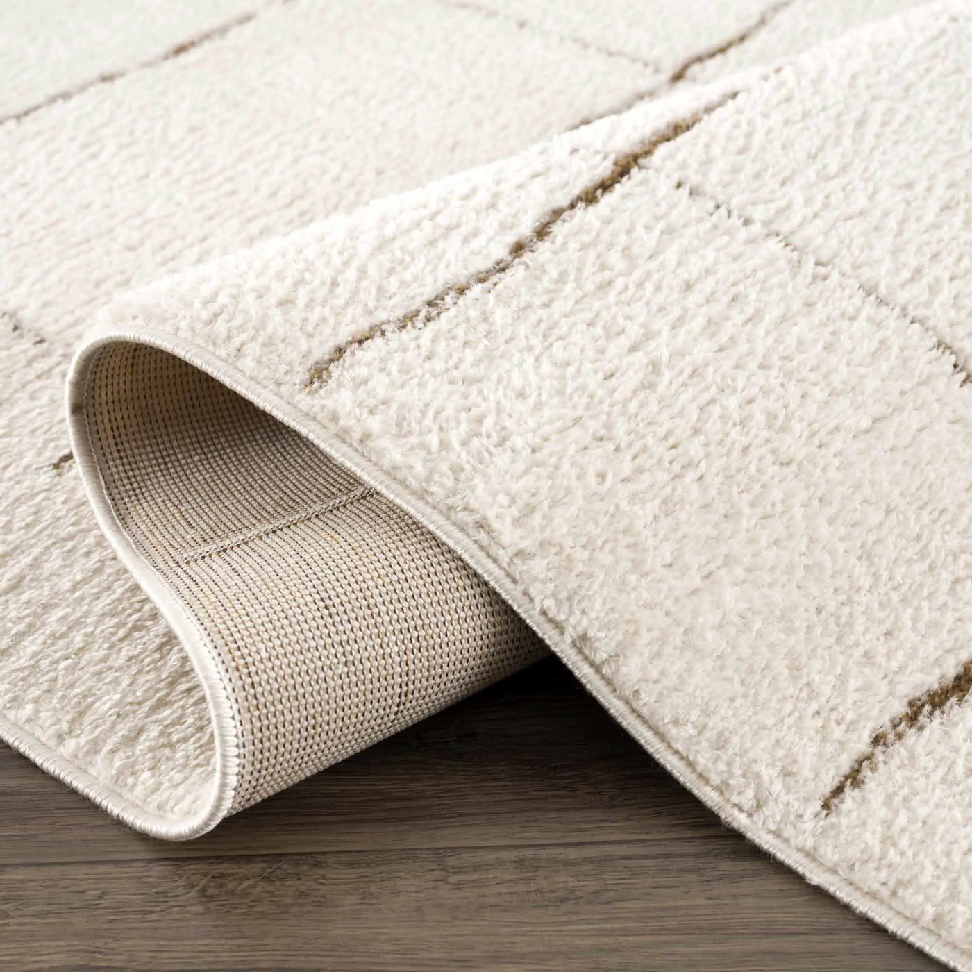 Koume Ivory & Brown Area Rug by Boutique Rugs