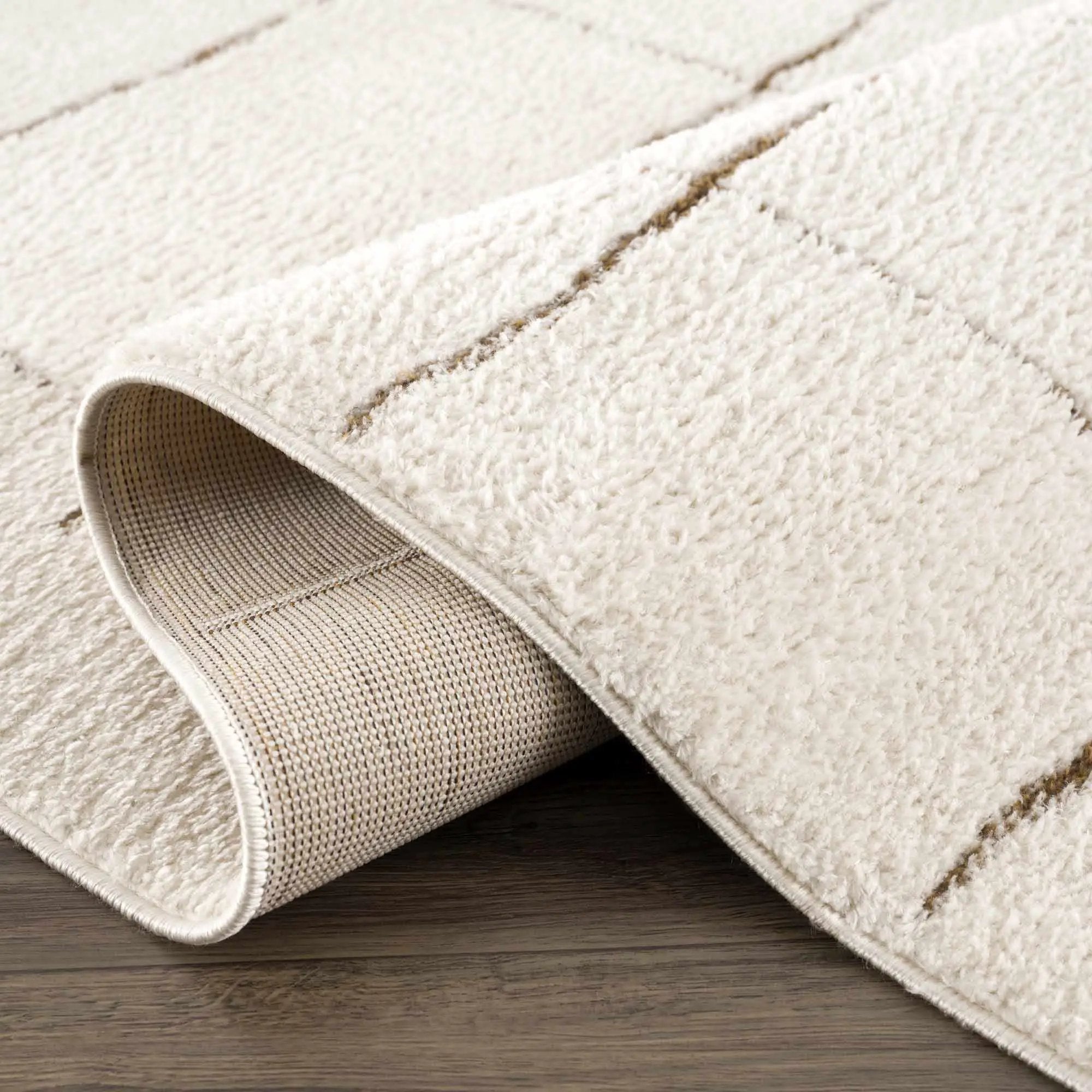 Koume Ivory & Brown Area Rug by Boutique Rugs