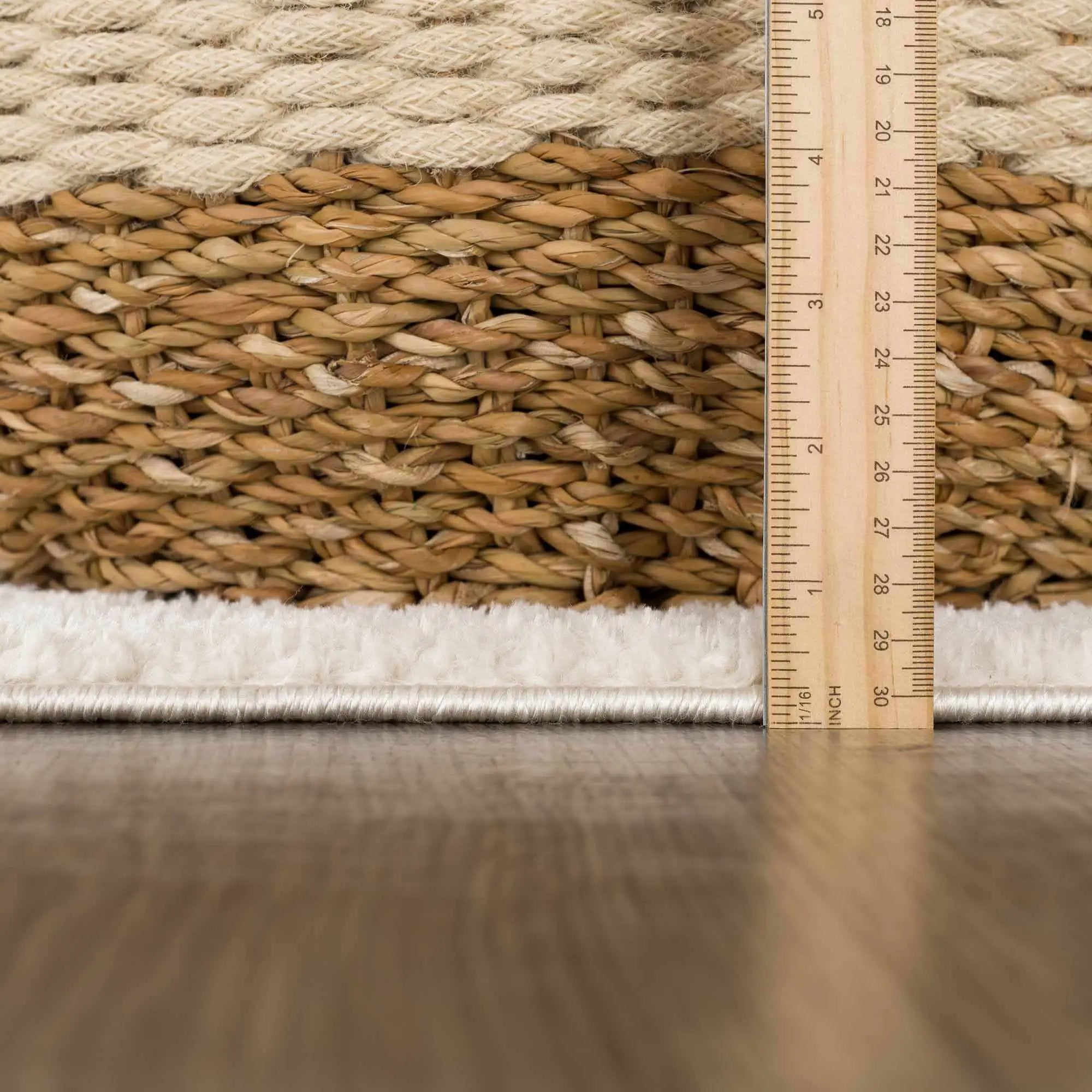 Koume Ivory & Brown Area Rug by Boutique Rugs