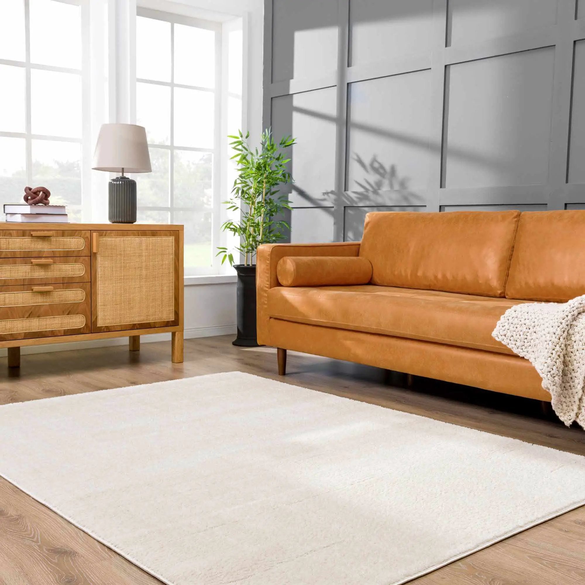 Koume Ivory Area Rug by Boutique Rugs