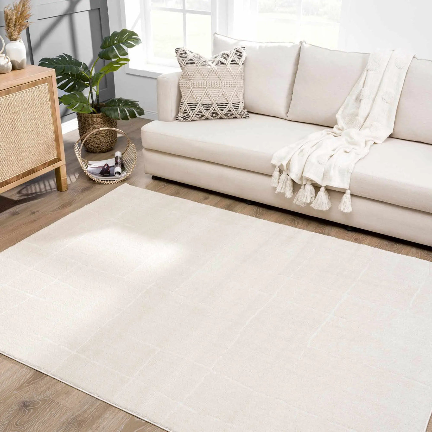 Koume Ivory Area Rug by Boutique Rugs