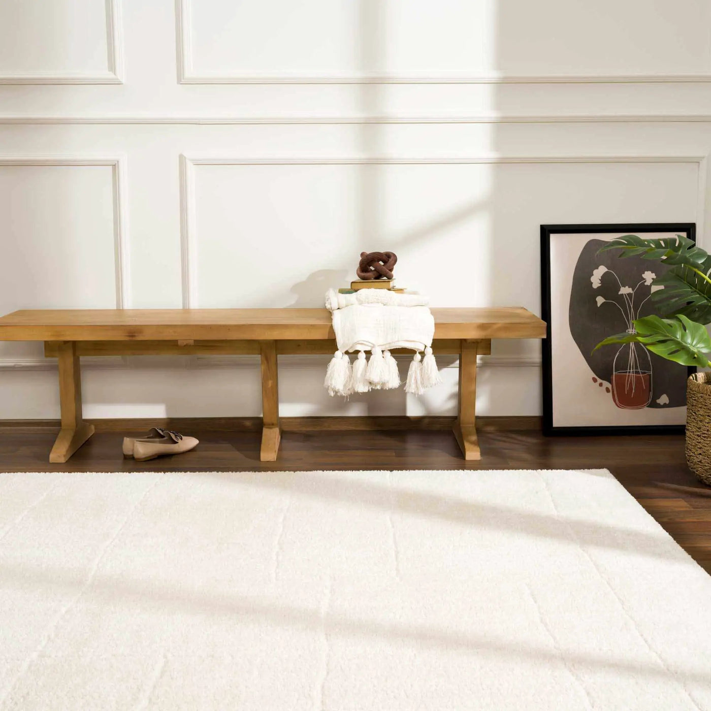 Koume Ivory Area Rug by Boutique Rugs