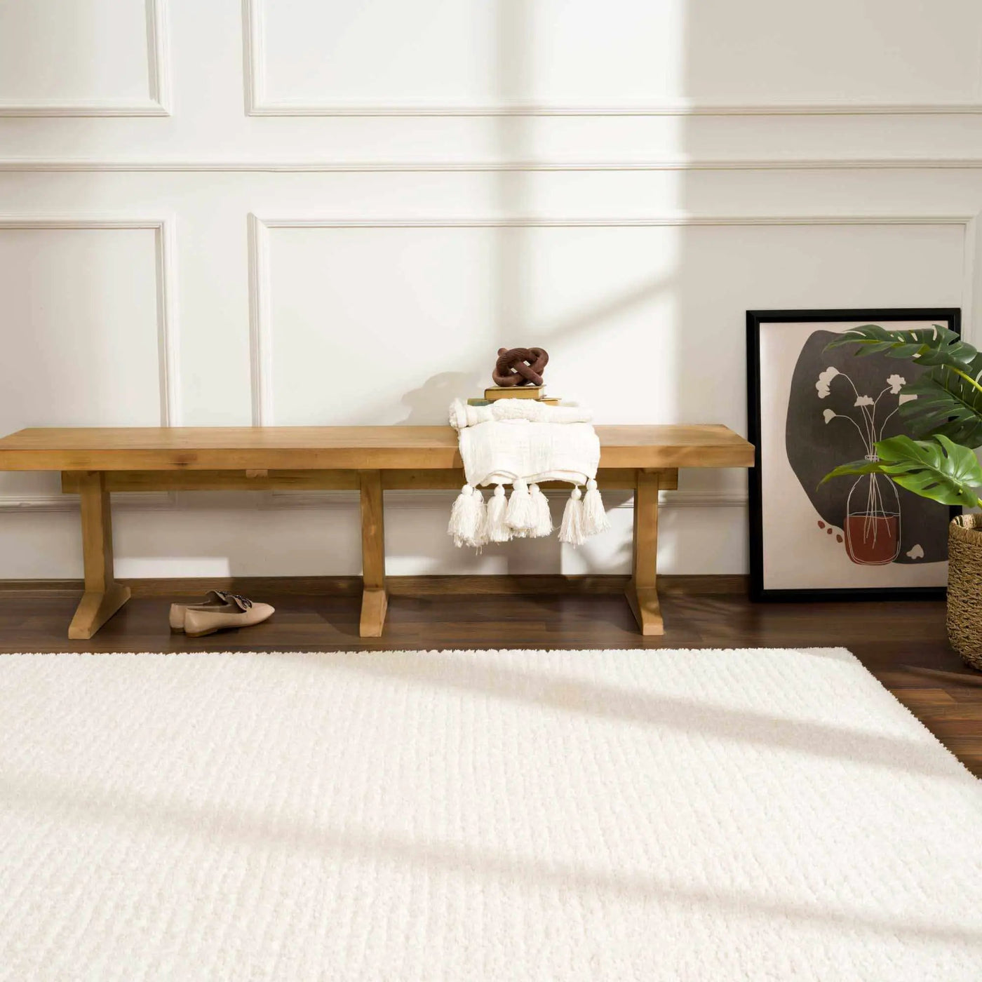Keita Ivory Area Rug by Boutique Rugs
