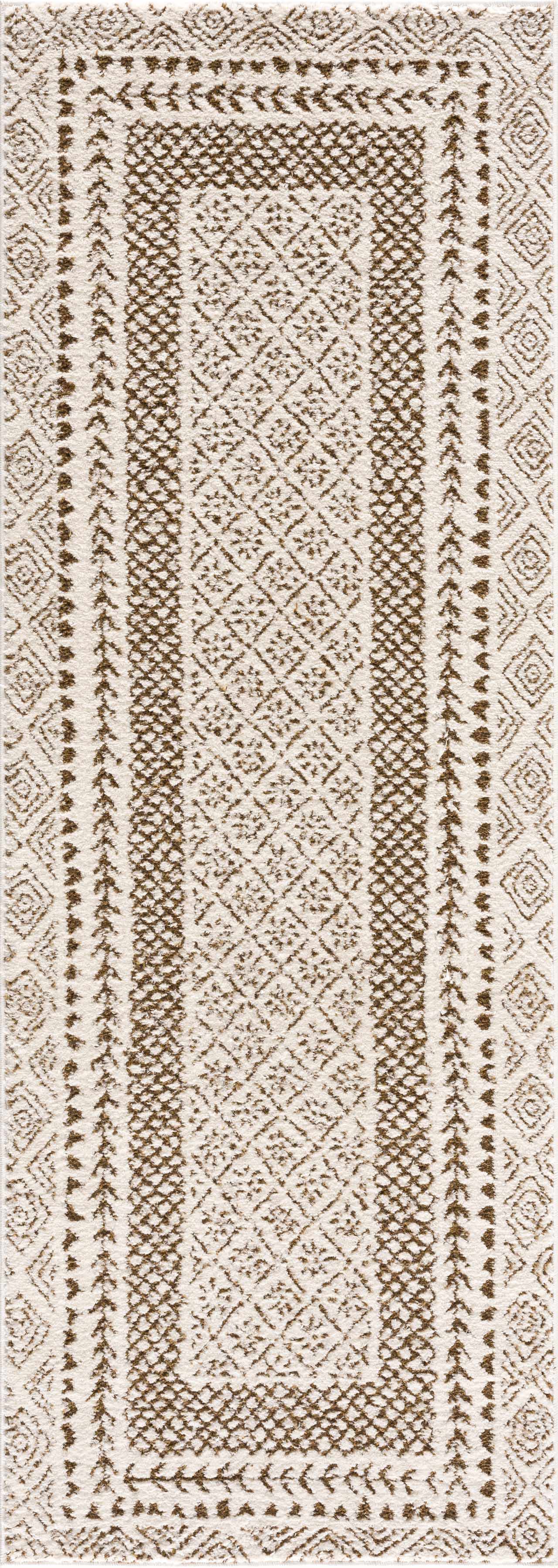 Julio Scandi Boho Area Rug - Brown by Boutique Rugs
