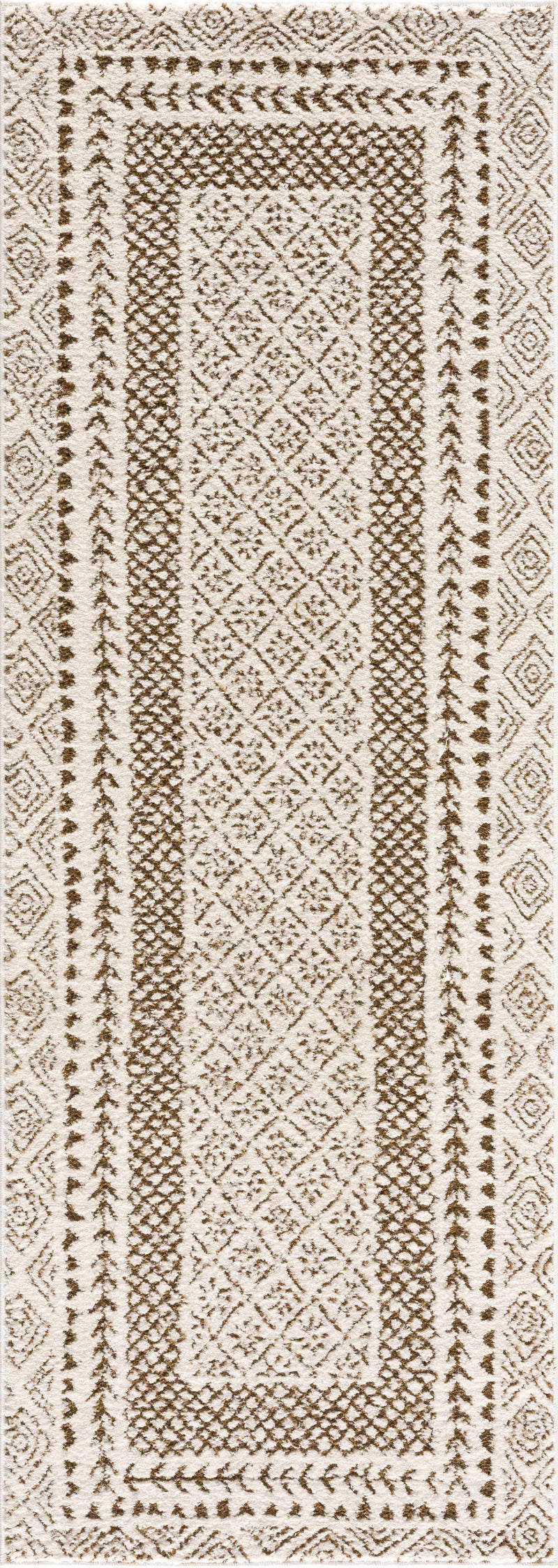 Julio Scandi Boho Area Rug - Brown by Boutique Rugs