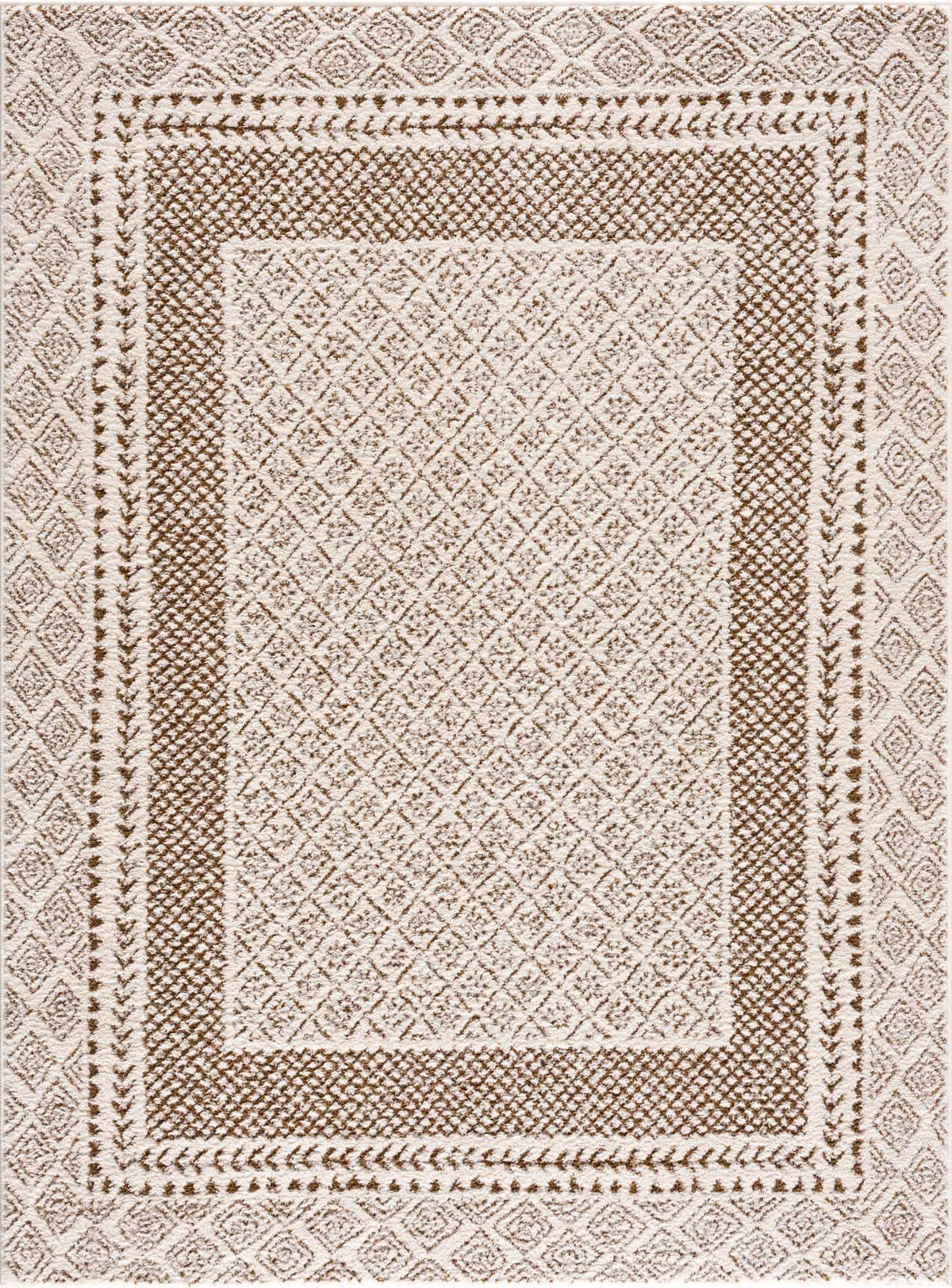 Julio Scandi Boho Area Rug - Brown