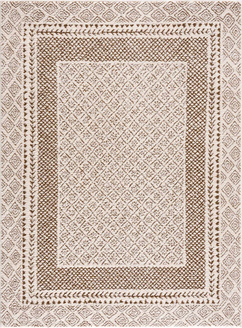 Julio Scandi Boho Area Rug - Brown by Boutique Rugs