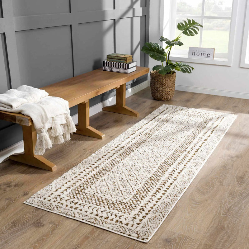 Julio Scandi Boho Area Rug - Brown by Boutique Rugs
