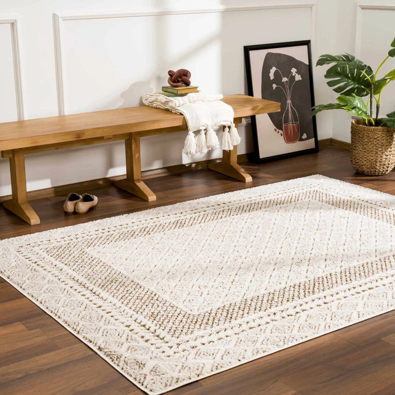 Julio Scandi Boho Area Rug - Brown by Boutique Rugs