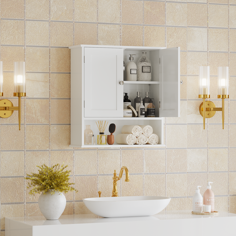 Bathroom Wall Cabinet with Door and Adjustable Shelves by HouseOfZazla