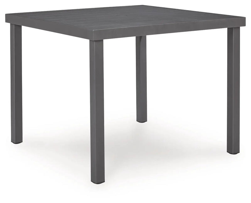 Rocky Creek - Square Dining Table With Umbrella Option - Gray by Unique Piece Furniture