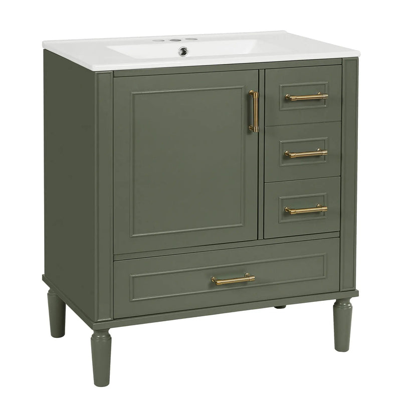 Traditional Bathroom Vanity Set With Soft Close Doors