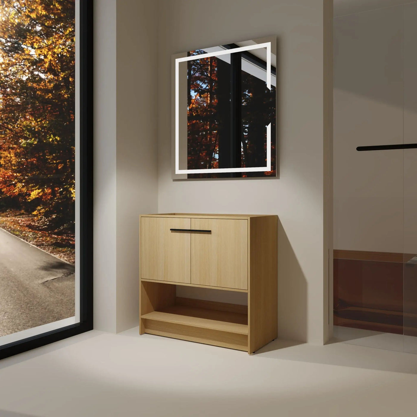 Modern Freestanding Bathroom Vanity With 2 Doors by HouseOfZazla