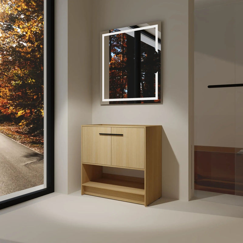Modern Freestanding Bathroom Vanity With 2 Doors by HouseOfZazla