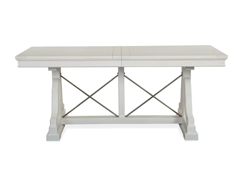 Heron Cove - Trestle Dining Table - Chalk White by Unique Piece Furniture