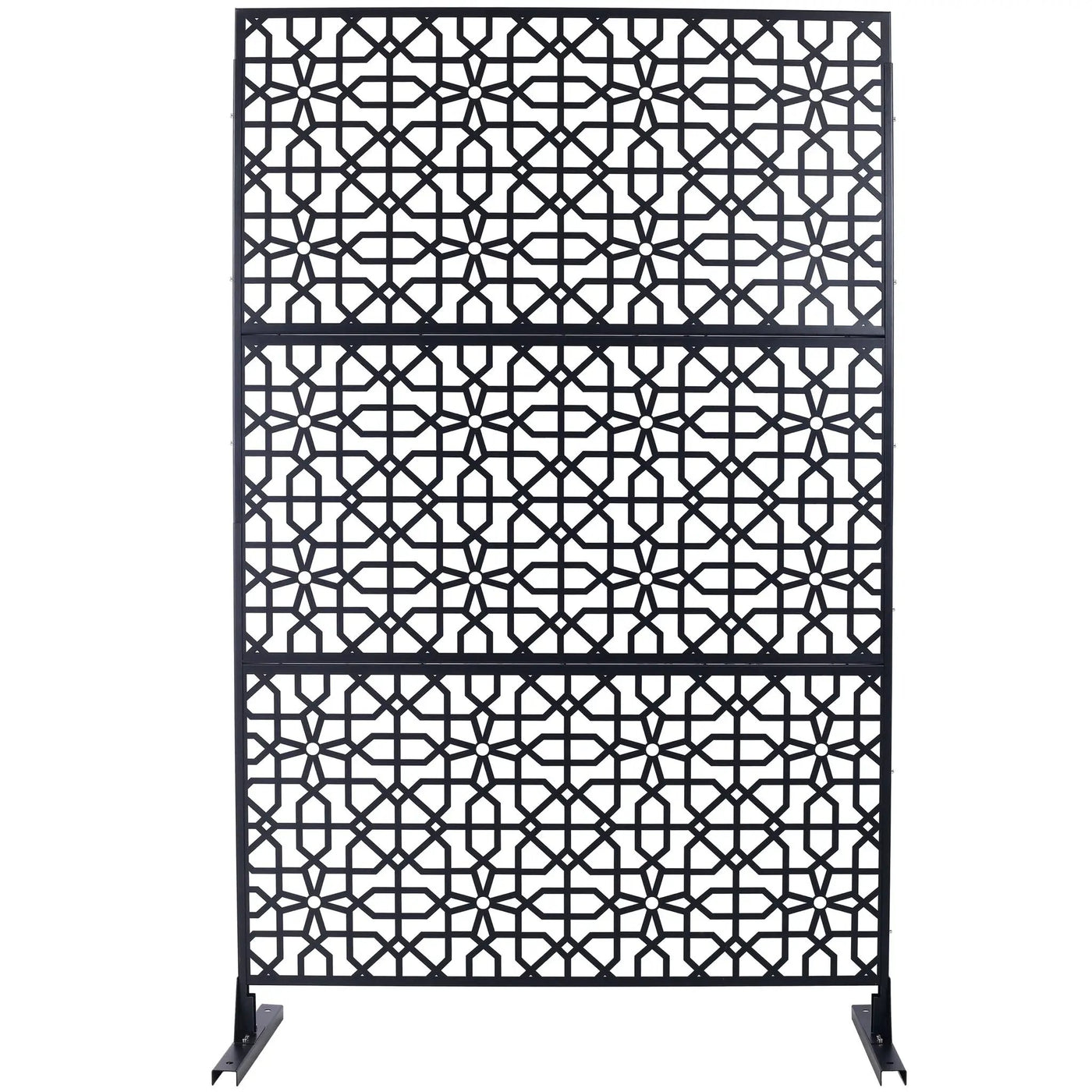 Outdoor & Indoor Metal Freestanding Decorative Privacy Screen by HouseOfZazla