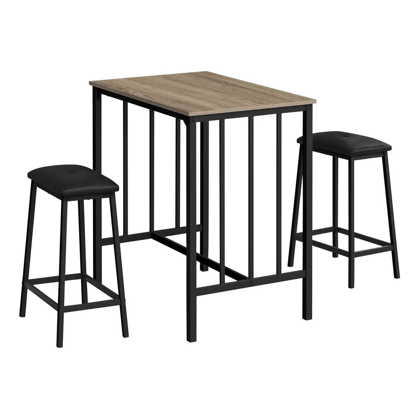 3 Pieces Dining Set, Counter Height, Rectangular, Small, Contemporary & Modern by Unique Piece Furniture