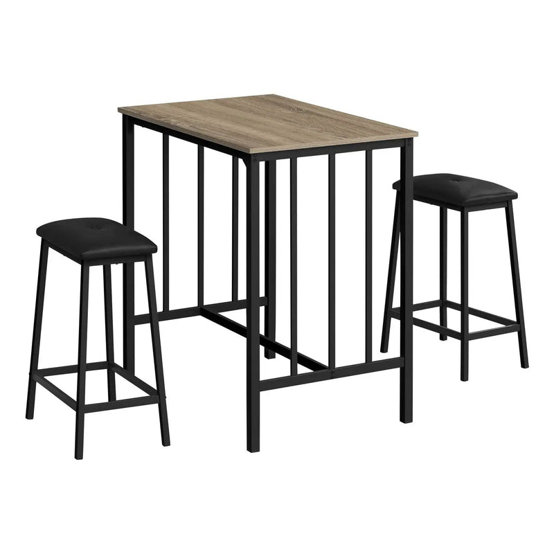 3 Pieces Dining Set, Counter Height, Rectangular, Small, Contemporary & Modern by Unique Piece Furniture