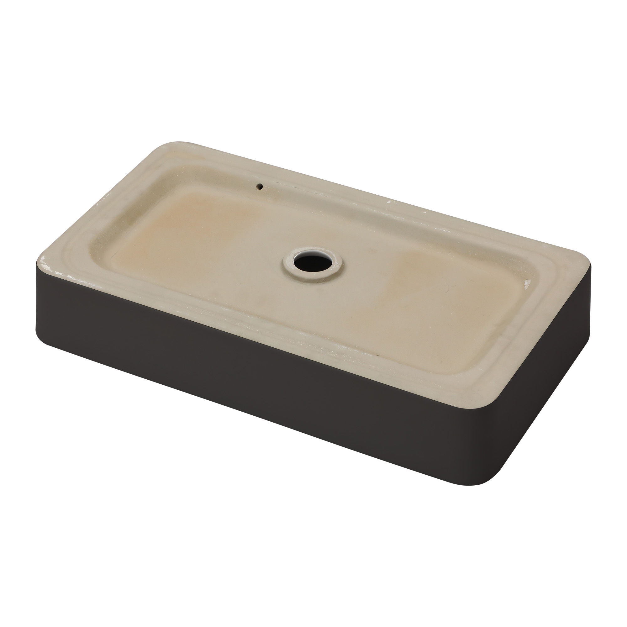 Modern European Design Ceramic Rectangular Vessel Bathroom Sink by HouseOfZazla