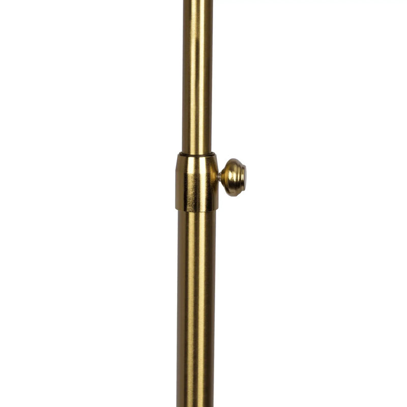 Verve - Floor Lamp With On / Off Switch Adjustable LED Round Base - Gold by Unique Piece Furniture